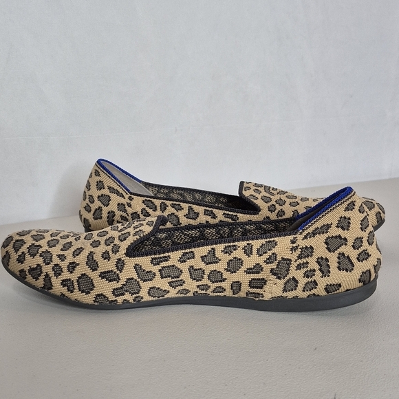 Rothy's The Loafer Spotted Leopard Print Round Toe Slip-On Flats Shoes - Size 8* - Picture 3 of 16